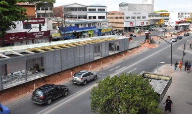 OBRAS DE MOBILIDADE. Montagem das estações do SIM entram em fase de acabamento.