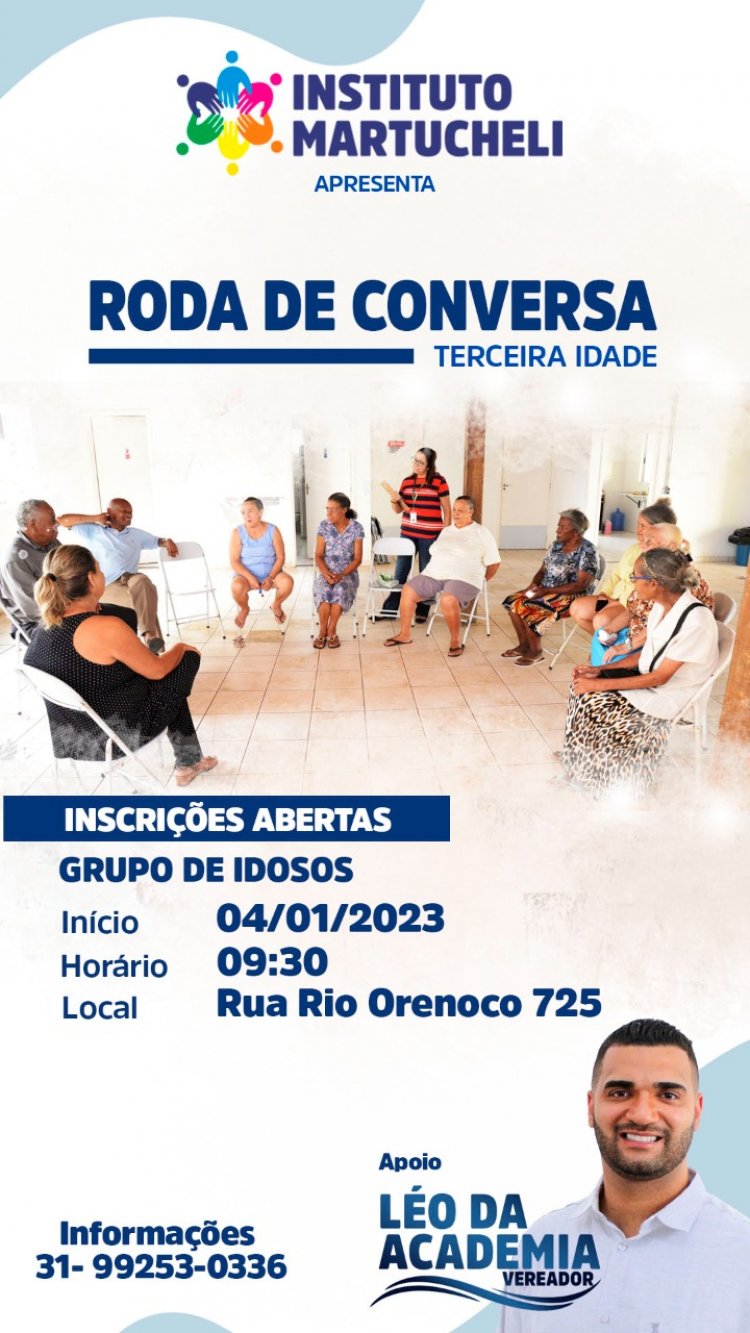 Roda de conversa da terceira idade