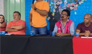 Vereador Léo da Academia participou de um  encontro com moradores do bairro Jardim Riacho