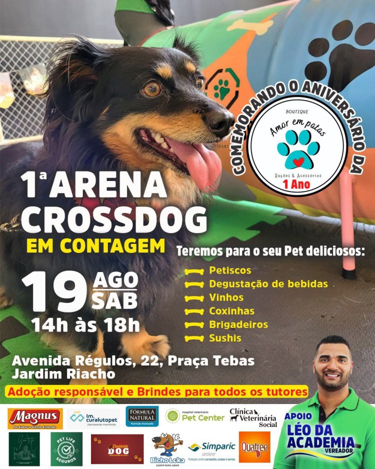 1ª ARENA CROSSDOG EM CONTAGEM - ENTRADA FRANCA