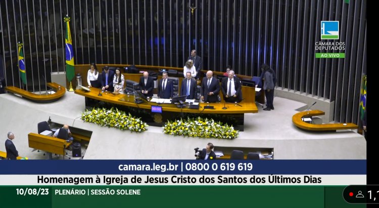 Homenagem da câmara federal A Igreja de Jesus Cristo dos Santos dos últimos Dias