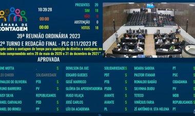 Câmara aprova descongelamento da carreira e retificação no repasse para enfermagem