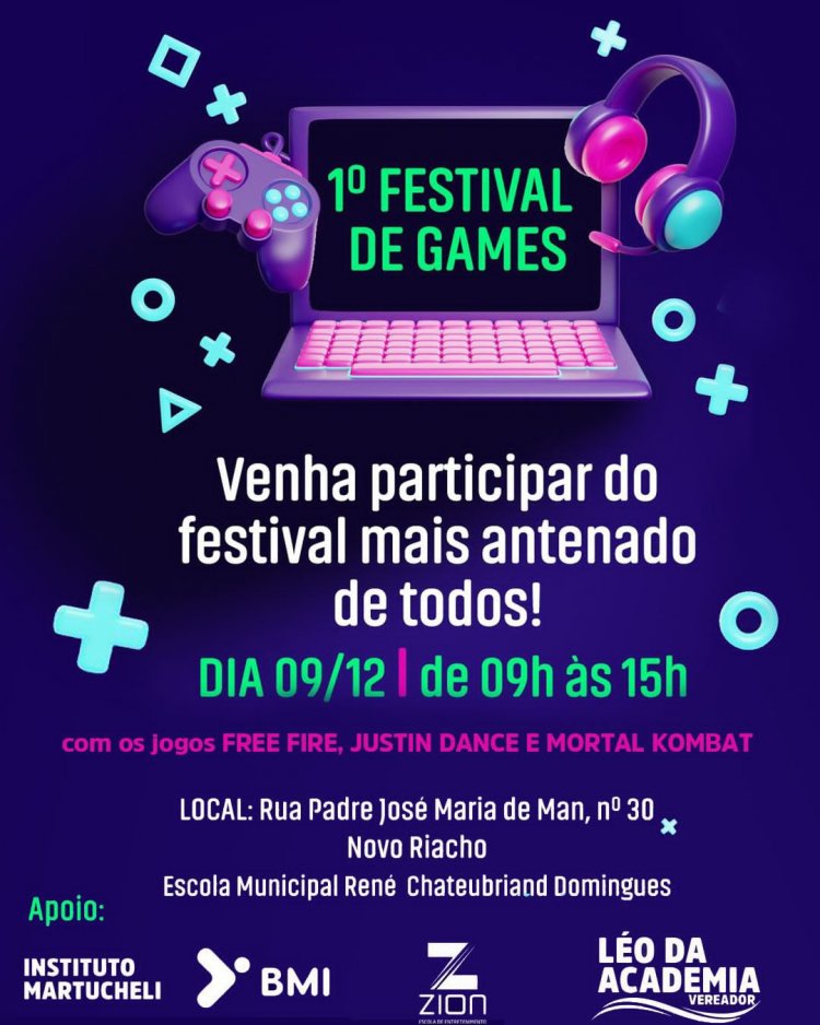 1º FESTIVAL DE GAMES DE CONTAGEM - GRATUITO! 