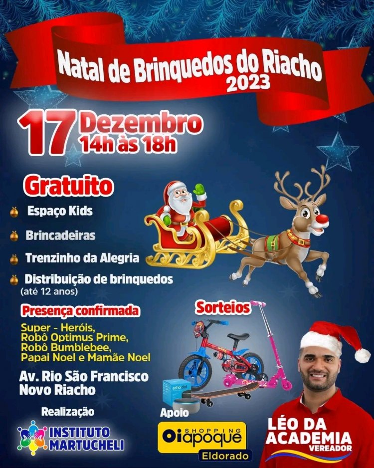 Natal de brinquedos Riacho